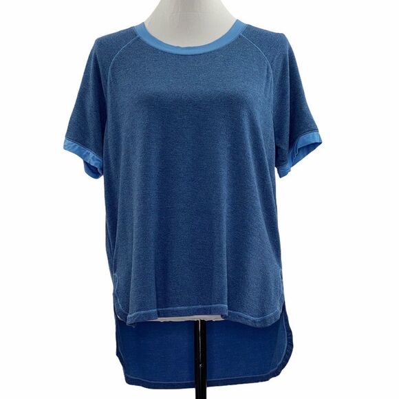 FELINA Jamie BlueTerry Scoop Neck Raglan T-shirt L - Picture 3 of 10